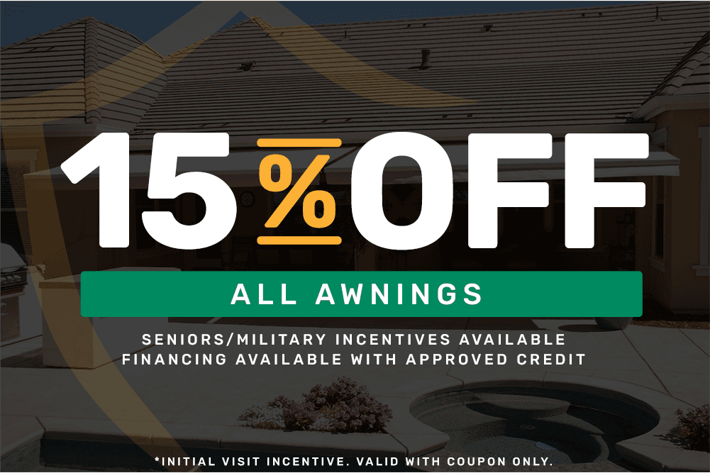 15% Off Awnings